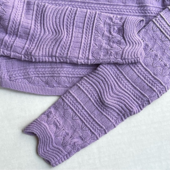 Urban Outfitters lilac knit crop sweater - Picture 4 of 5